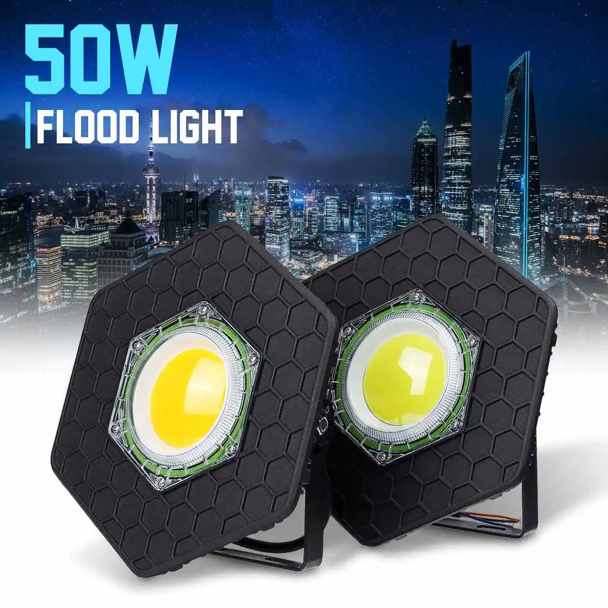 

2pcs 50W Outdoor LED Wall Washers Home Street LED Floodlight Spotlight Garden Wall Mounted Cold Warm Light Decor Lamp Waterproof