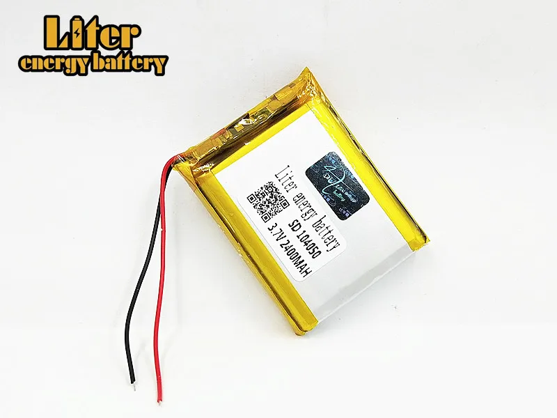 Аккумулятор 2400 мАч 3 7 В Lipo 104050 Перезаряжаемый для Dvr GPS MP4 MP5 планшетный ПК ноутбук