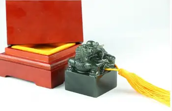 

Natural the seal of China's Dragon pixiu Seal carving Dan Dongyu pendant free shipping