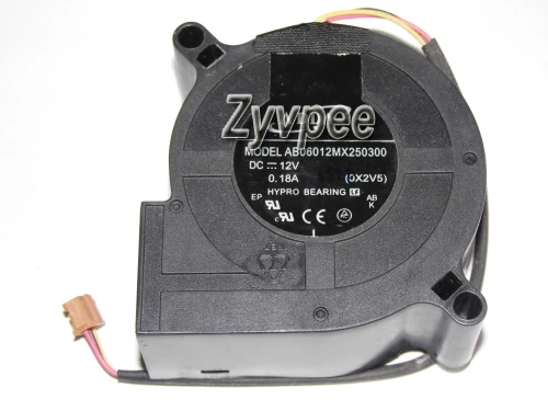 ADDA 6cm AB06012MX250300 OX2V5 12V 0.18A 3Wire Projector fan
