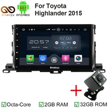 Octa Core 2 Din 10.1″ Android 6.0 Car Radio DVD GPS For Toyota Highlander 2015 With 2GB RAM Bluetooth WIFI 32GB ROM Mirror-link