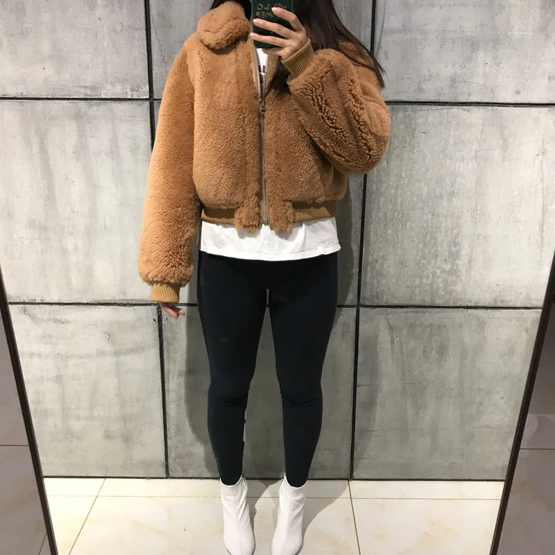 

ladies suede jacket lamb leather jacket lamb fur jacket shearling jacket