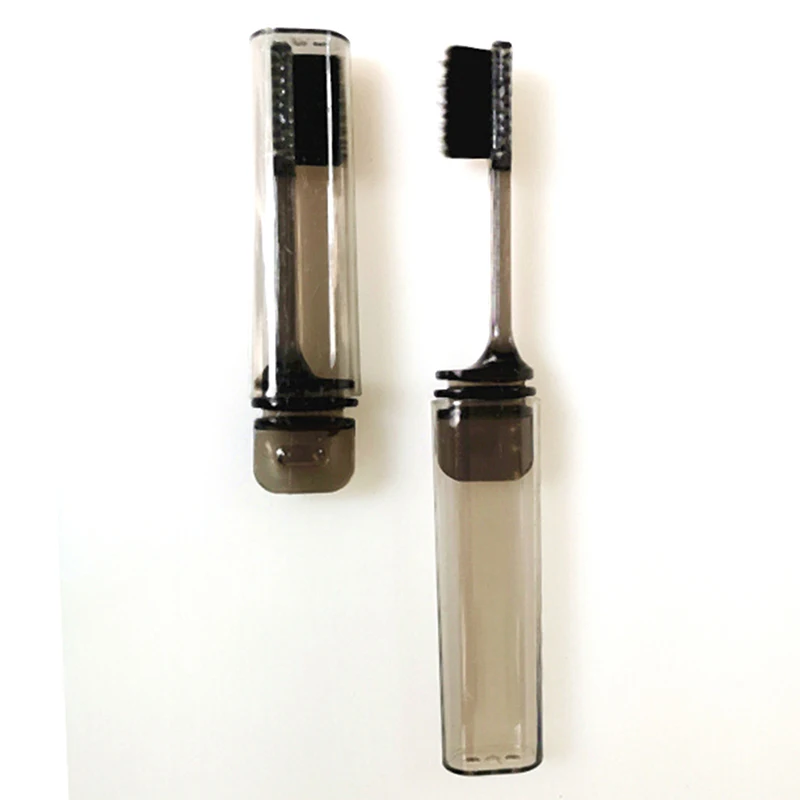 Portable Compact Bamboo Charcoal Folding Toothbrush Fold Travel Camping