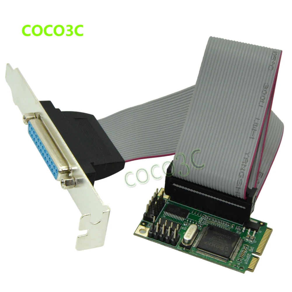Микросхема MCS9901 mini PCI e 1 параллельная карта контроллера IEEE 1284 express к DB25 принтеру