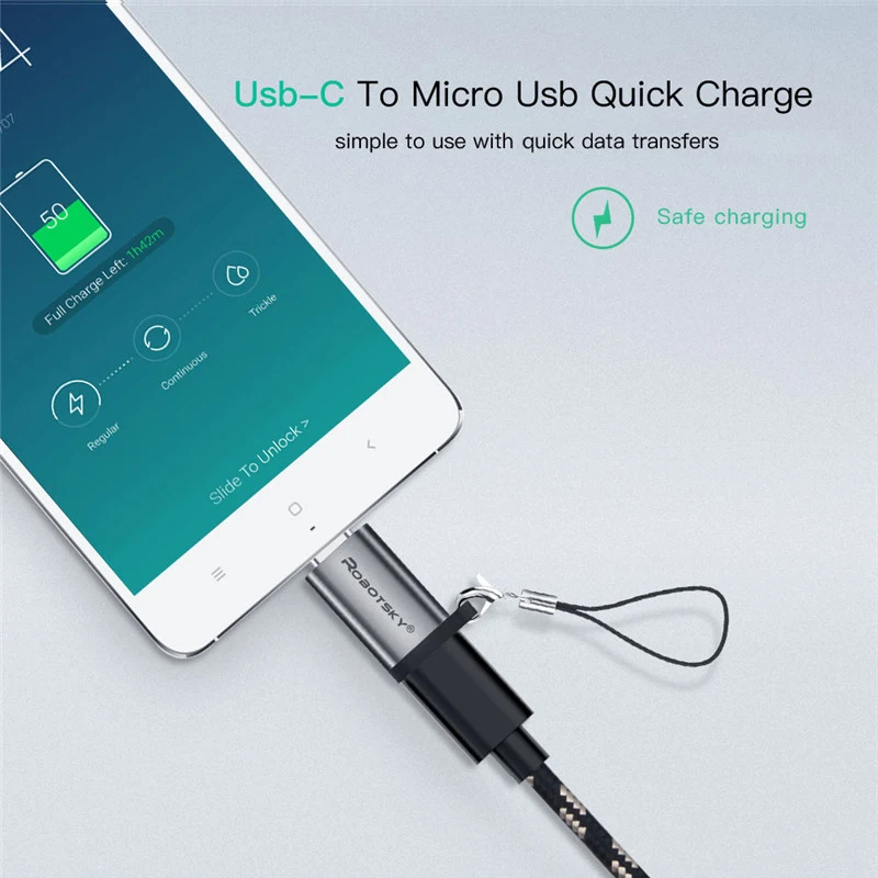 Usb type-C адаптер type-C штекер Micro USB Женский конвертер USB C OTG кабель для samsung Xiaomi huawei Macbook