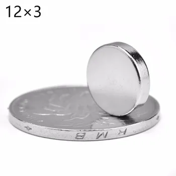 

10/50/200/500pcs 12x3mm Super Powerful Strong Bulk Round NdFeB Neodymium Disc Magnets Dia 12mm x 3mm N35 Rare Earth Magnet 12*3