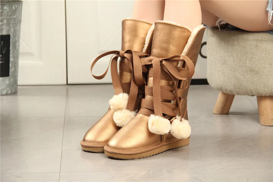 MBR FORCE/классические женские зимние ботинки; кожаная зимняя обувь; bota feminina botas mujer zapatos; женские водонепроницаемые зимние ботинки