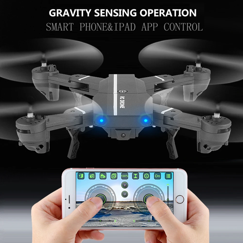 

Quadcopter Plane RC Helicopter Foldable Charging Outdoor Roll Over Toys Camera Aircrafts Remote Control Mini Drone Portable