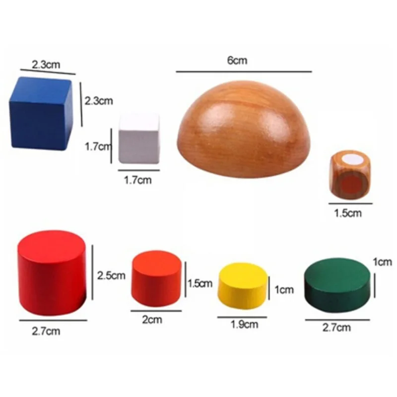 1 компл. Дети деревянные геометрические блоки Монтессори балансировки игры игрушки с холщовый мешок для образования детей подарок