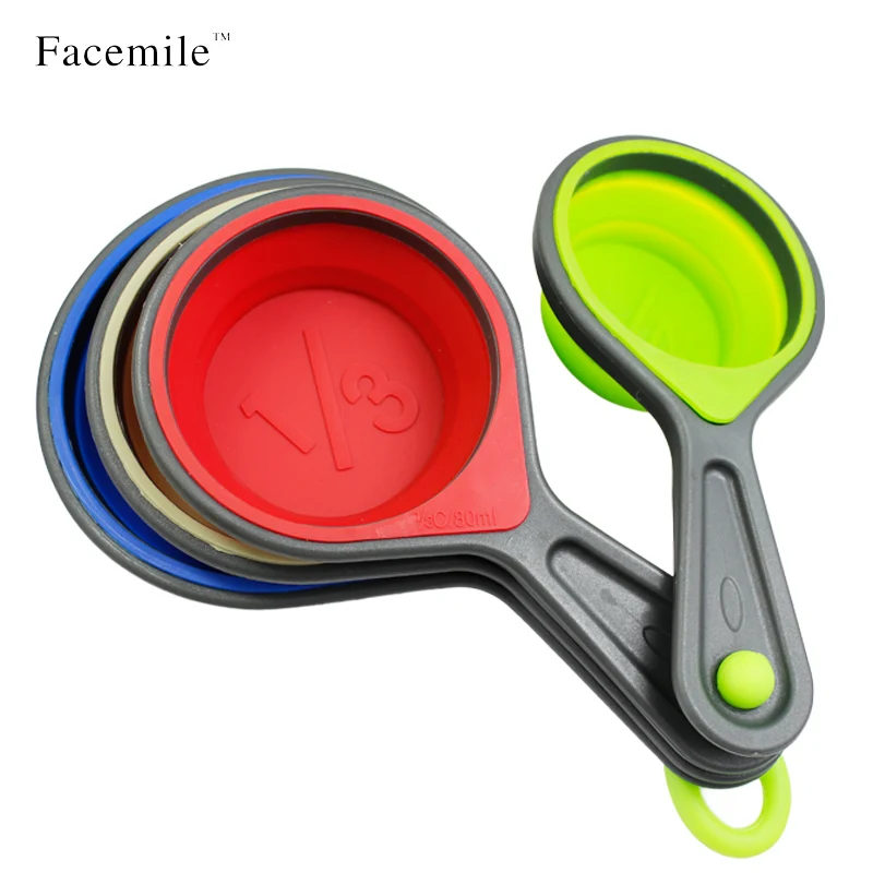 Silicone Collapsible Measuring Cups Dry Liquid Ings Kitchen Silicone Collapsible Measuring Cups Dry Liquid Ings Kitchen Baking Cooking Accessories Tools Spoons 52042 In Pastry From