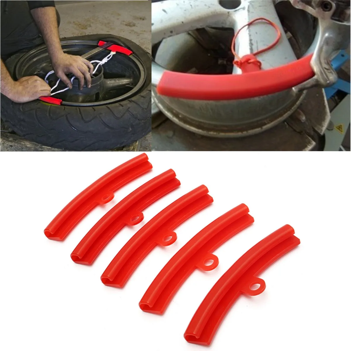 

Newest 5pcs Car Tire Guard Rim Protector Tyre Wheel Changing Rim Edge Protection Tools Polyethylene Rubber
