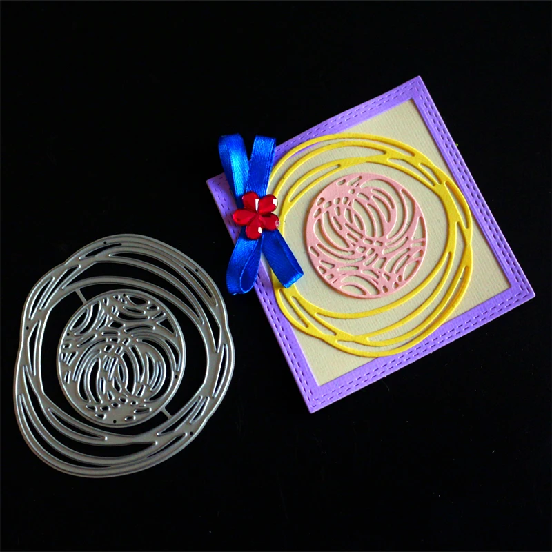 

SCD1129 Circle Cover Metal Cutting Dies For Scrapbooking Stencils DIY Album Cards Decoration Embossing Folder Die Cuts Tools