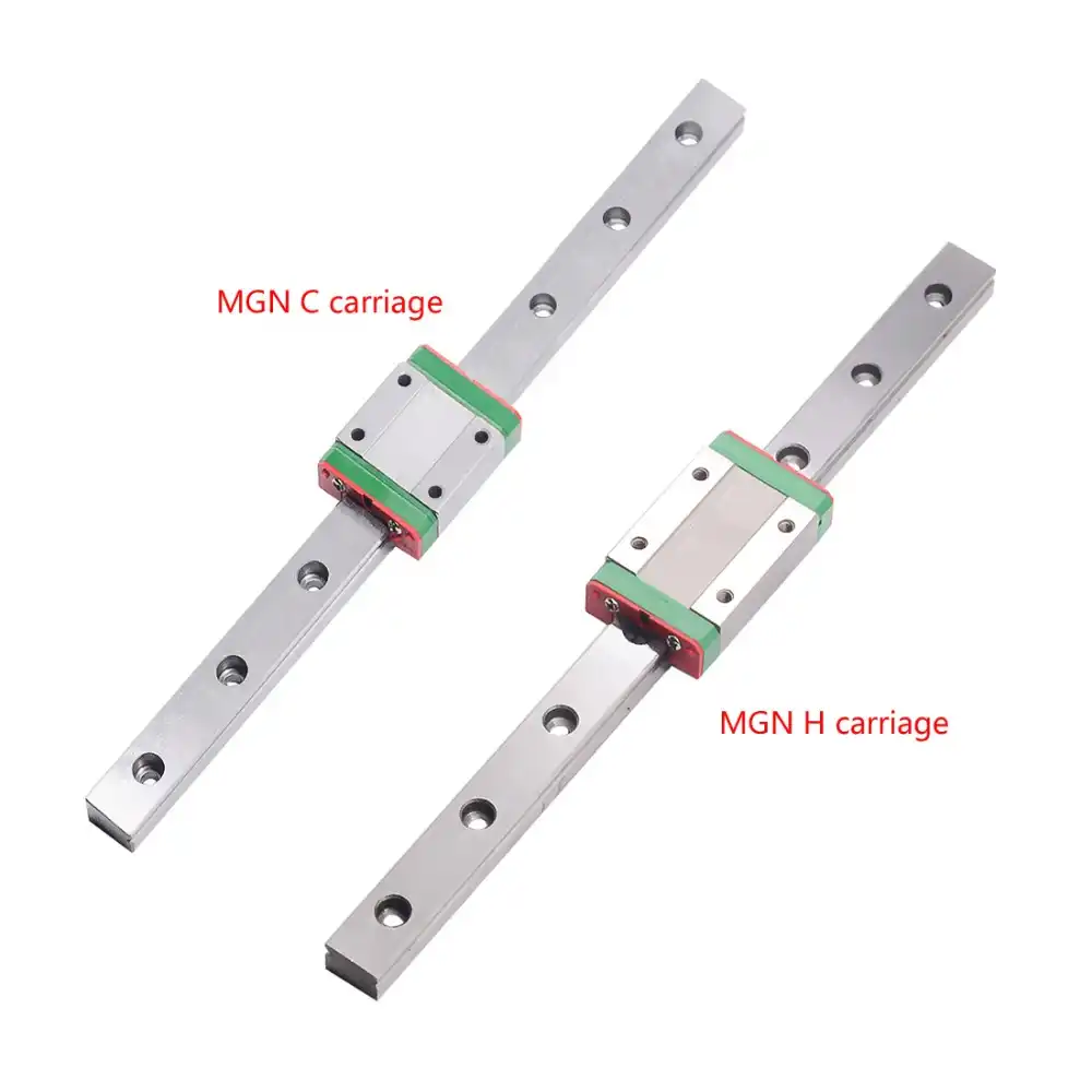 BTCS-X CNC Accessories-MGN7 MGN12 MGN15 MGN9-Miniature Linear Slide Length 100mm-1pcs Linear Guide Color : MGN12 H 1pcs Slide