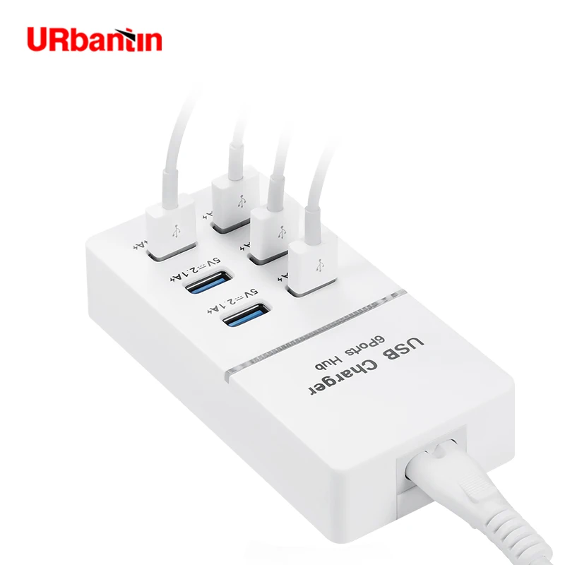 

Urbantin USB Charger quick charge 1A-2.4A for iPhone X 8 7 iPad 6USB Charger for Samsung S9 Huawei Mobile Phone Charger