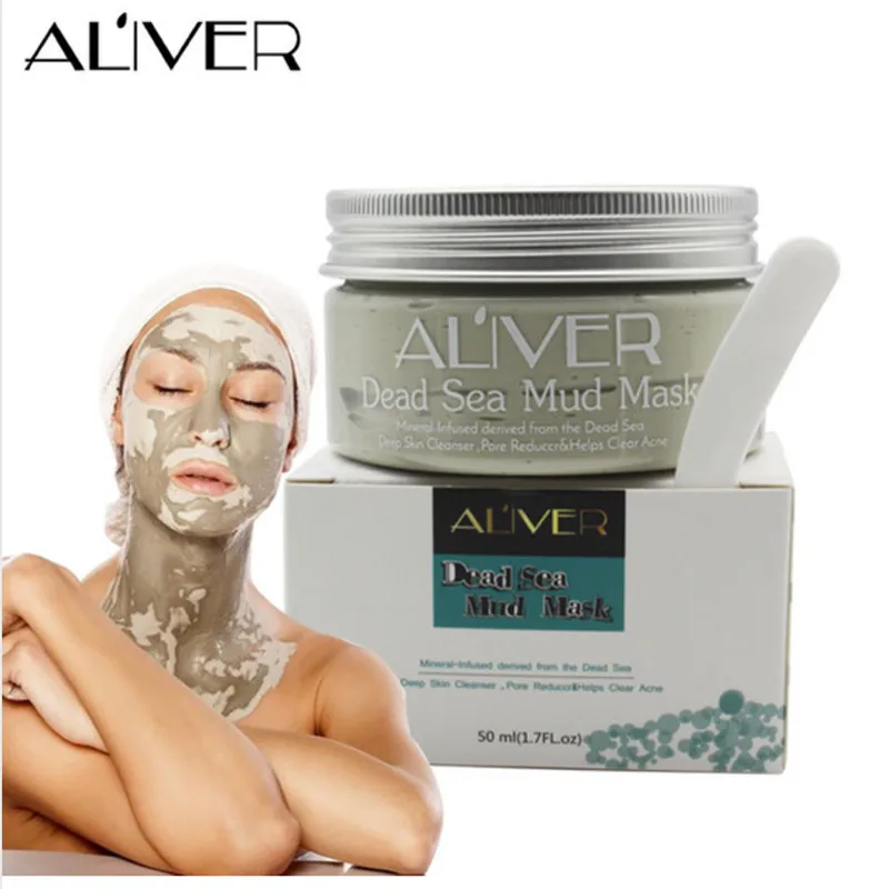 

ALIVER Deep Skin Cleanser Dead Sea Mud Mask For Face Acne Oily Skin Mud Mask Face Skin Care makeup Concealer