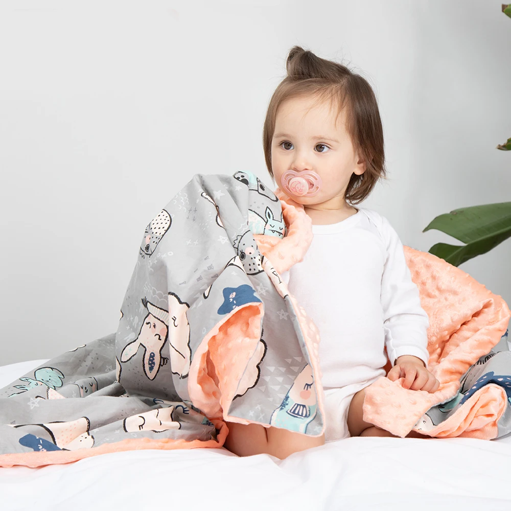 

Infant Soft Blanket Muslin Cotton Baby Swaddles Breathable Sleeping Quilt Bedding Carriage Stroller Cover Play Mat Baby Deken