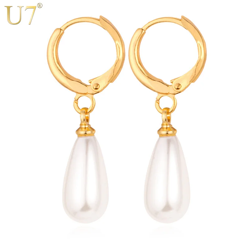

Ear Cuff New 2013 Fashion Pearl Earrings For Women High Quality 18K Real Gold Plated Clip Earrings Jewelry Wholesale 7V E2002