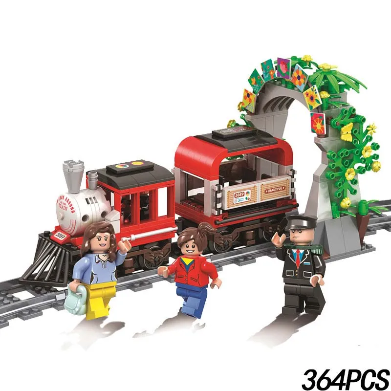 923 шт город креативная техническая серия Швейцарский туристический поезд модель строительные блоки игрушки для детей Подарки