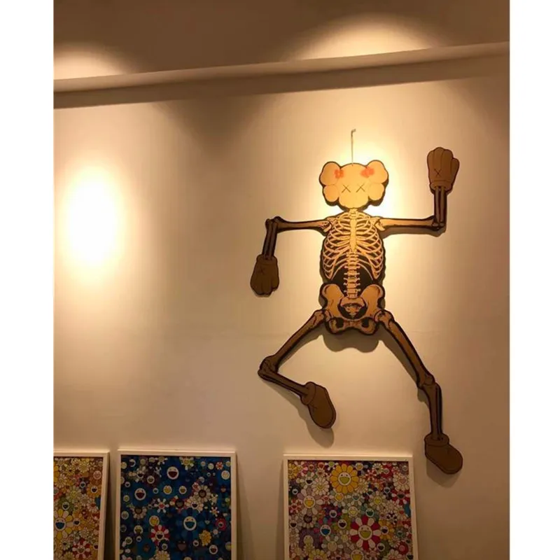 

4FT Large Skull Cardboard Wall Hangers KAWS Decor Painting BRIAN Anatomy Creative Bedroom Home Living Room Morden Decor M910