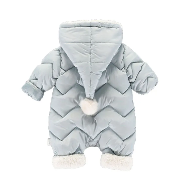 CROAL CHERIE 60-100cm Baby Winter Girls Boys Clothes Warm Fleece Velvet Newborn Baby Romper Infant Costume Pink Sky Blue  (7)
