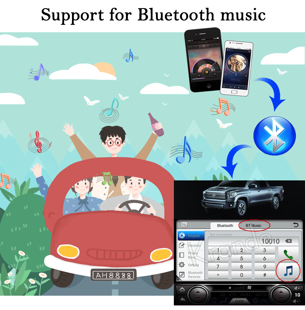 Clearance Krando Android 7.1 12.1" tesla Vertical screen car multimedia player GPS for Toyota Tundra 2014-2018 radio player navigation BT 2
