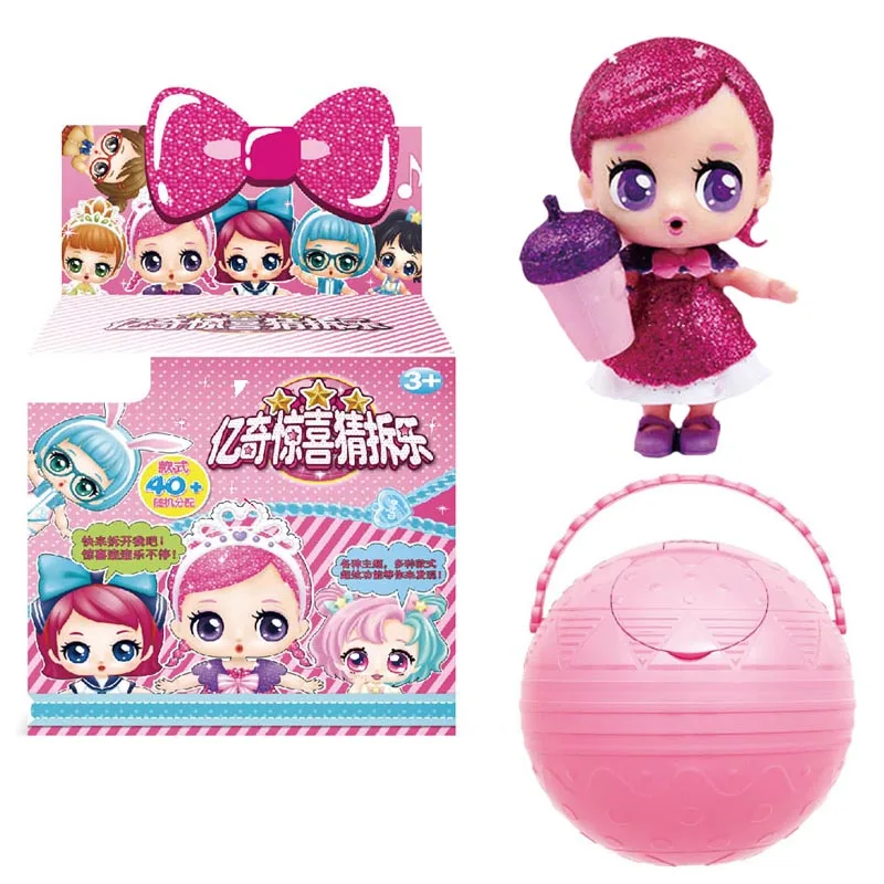 Hot sell LoL 9cm Open Color Change Doll Egg DIY kids toy doll with