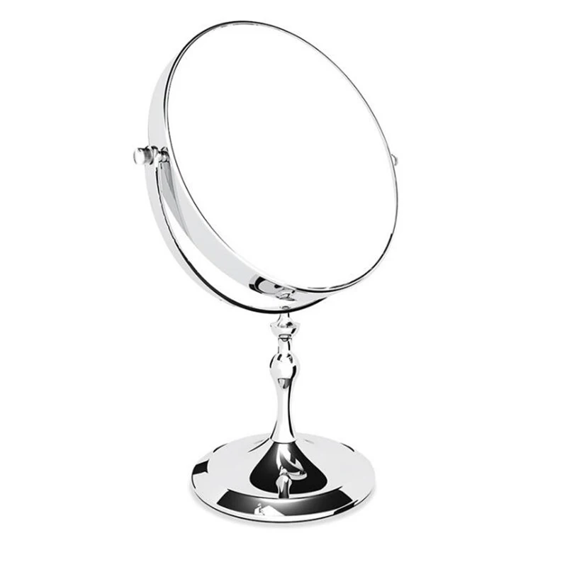 

8 inch Desktop Makeup Mirror 2-Face Metal 3X 5X 7X 10X Magnifying Cosmetic Mirror free Shipping