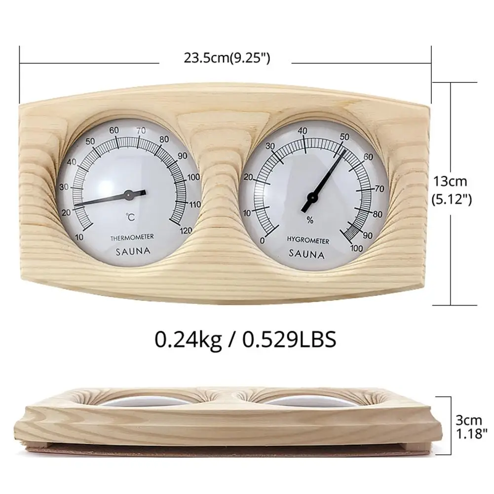 Термометр для сауны, гигрометр, деревянная Двойная указка, гигротермограф, измерение влажности 20-40 градусов по Цельсию