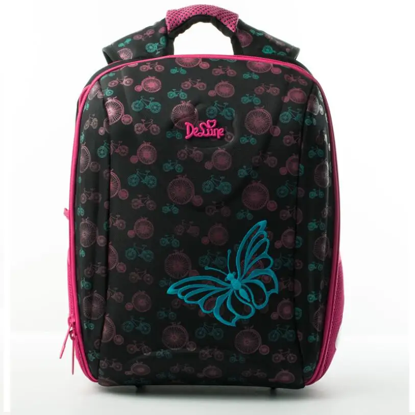 Children Delune School Bag large capacity School backpack bear owl Print Orthopedic Embossed Girls backpack 3-5 class students delune new style large capacity girls cartoon school backpack orthopedic ergonomic design children bear pattern school bag
