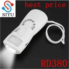 Многофункциональный Динамо мощный фонарик AM/FM радио с 3 супер яркими светодиодами поддержка сирены DC 5 в usb зарядка