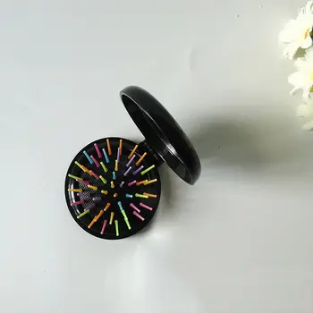 

Folding rainbow needle comb black Soft Hair Beauty tool instrument Aid
