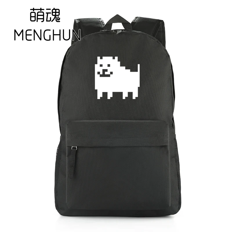 

Undertale game backpack school bag black nylon backpacks undertale Annoying Dog printing backpack NB292
