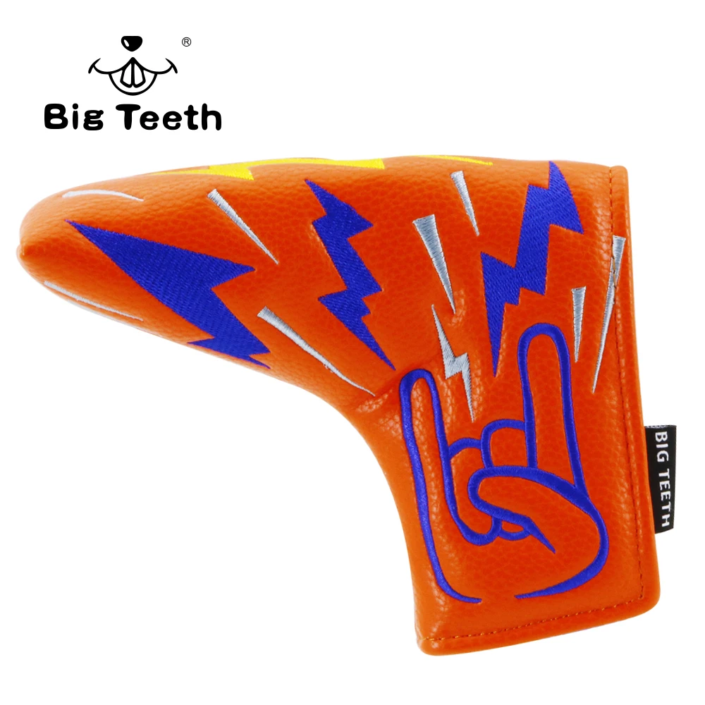 Big Teeth Golf Ping type Putter Cover Club Headcover Closure