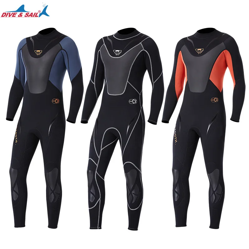 Economici Full corpo Degli Uomini 3 millimetri Muta In Neoprene Surf Nuoto Diving Suit Triathlon Muta per Acqua Fredda Scuba Snorkeling pesca subacquea