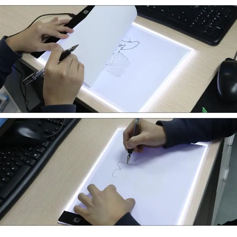 ABEDOE 1 Set A4 Tracing Drawing Board LED Artist Thin Art Stencil Board