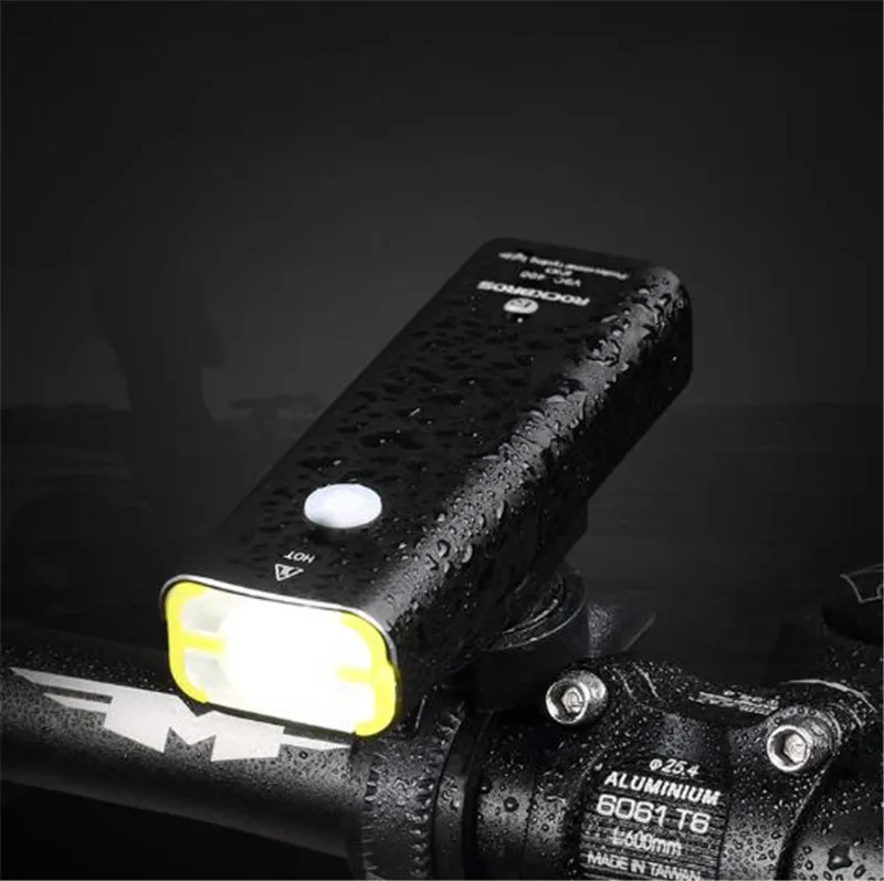 

ROCKBROS Cycling Riding Flashlight Rechargeable Bicycle Light Waterproof Bike Headlight MTB Bicycle Front Lamp Bike Accessories