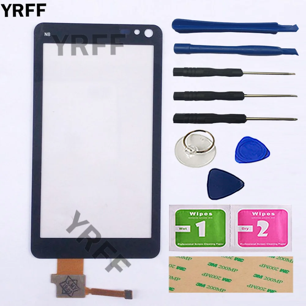 3.5'' Mobile Touch Screen Glass For Nokia N8 Lens Digitizer Front Sensor Repair Tools 3M Glue Wipes | Мобильные телефоны и