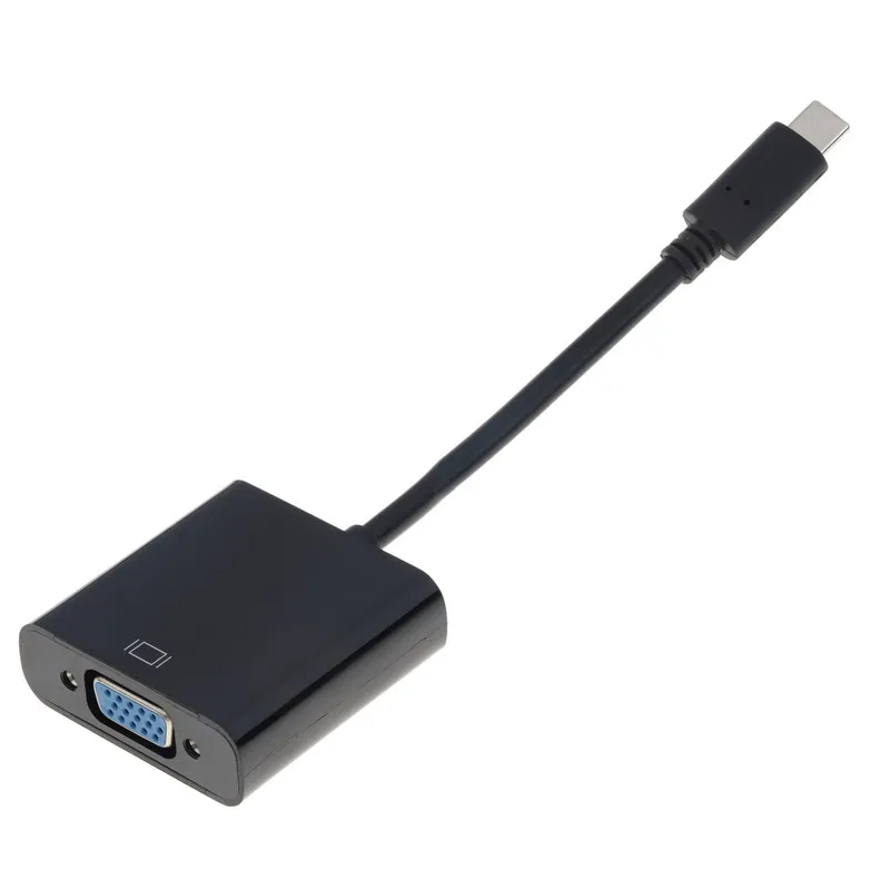 Kebidu USB Type C к VGA 3 1 папа Женский адаптер кабель конвертер для Macbook Chromebook пиксельный