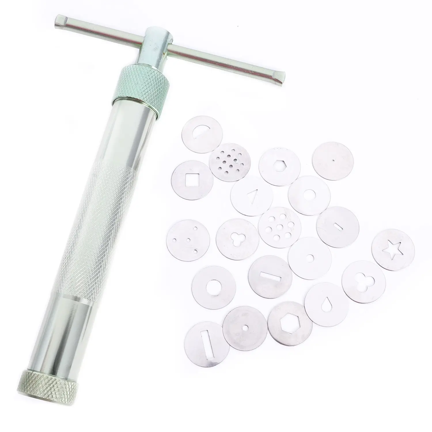 Steel Sugar Paste Extruder Craft Gun Tips Craft Fondant Cake Sculpture