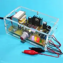ЕС 220 В DIY LM317 регулируемый Напряжение Питание доска обучения комплект с Case