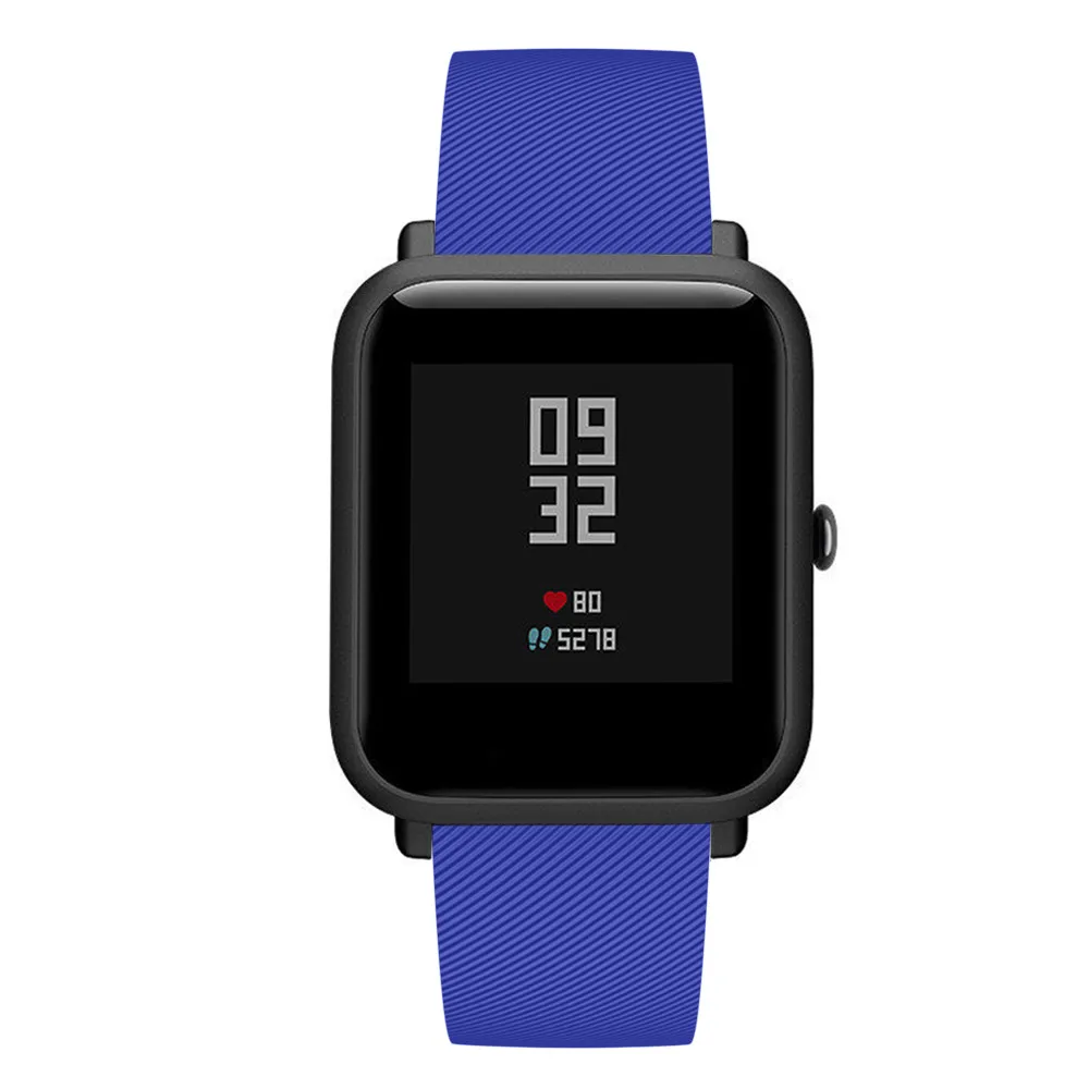 Мягкий силиконовый ремешок для часов для Xiaomi Huami Amazfit Bip ремешок 20 мм ремешок для часов браслет для Huami Amazfit GTS GTR 42 мм часы