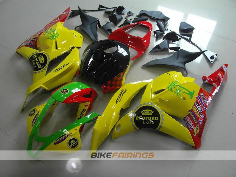 Новые инъекции полный комплект обтекателя пригодный для Honda CBR600RR F5 2009 2010 2011 2012 09 10 11 12 600RR 600 ABS Обтекатели желтый и зеленый цвета