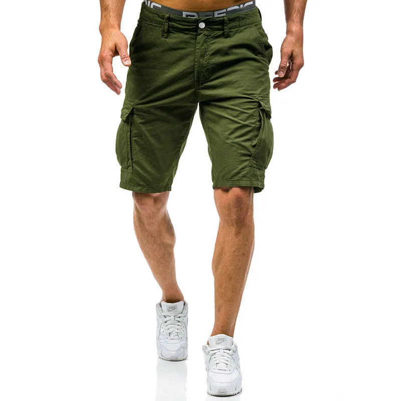 Mens Military Cargo Shorts 2018 Brand New Black Arm Tactical Shorts Men Cotton Loose Work Casual Short Pants Plus Free Shipping