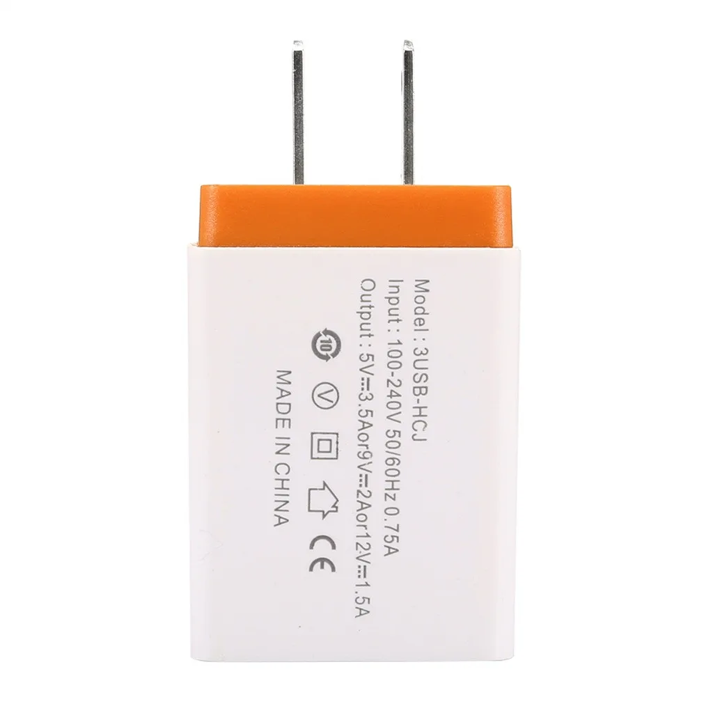 

Binmer American standard charging wall adapter plug candy color mobile phone 5V2A3 USB socket charger charger for Samsung S8 S9