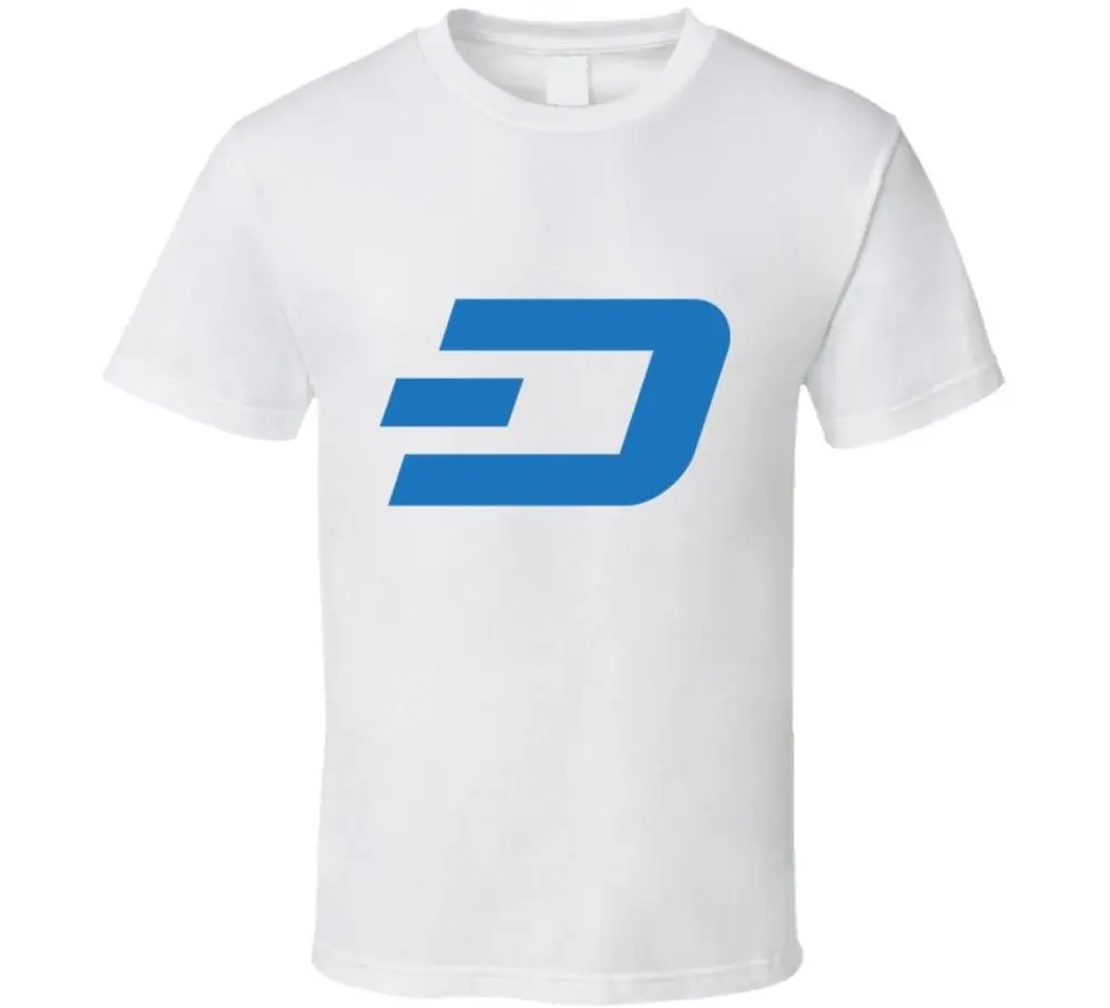 Крутая футболка с логотипом Dash Coin Crypto крутая Повседневная надписью pride Мужская