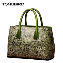 Новинка, великолепные сумки из воловьей кожи, классические дизайнерские ручные сумки с тиснением, женские сумки из натуральной кожи