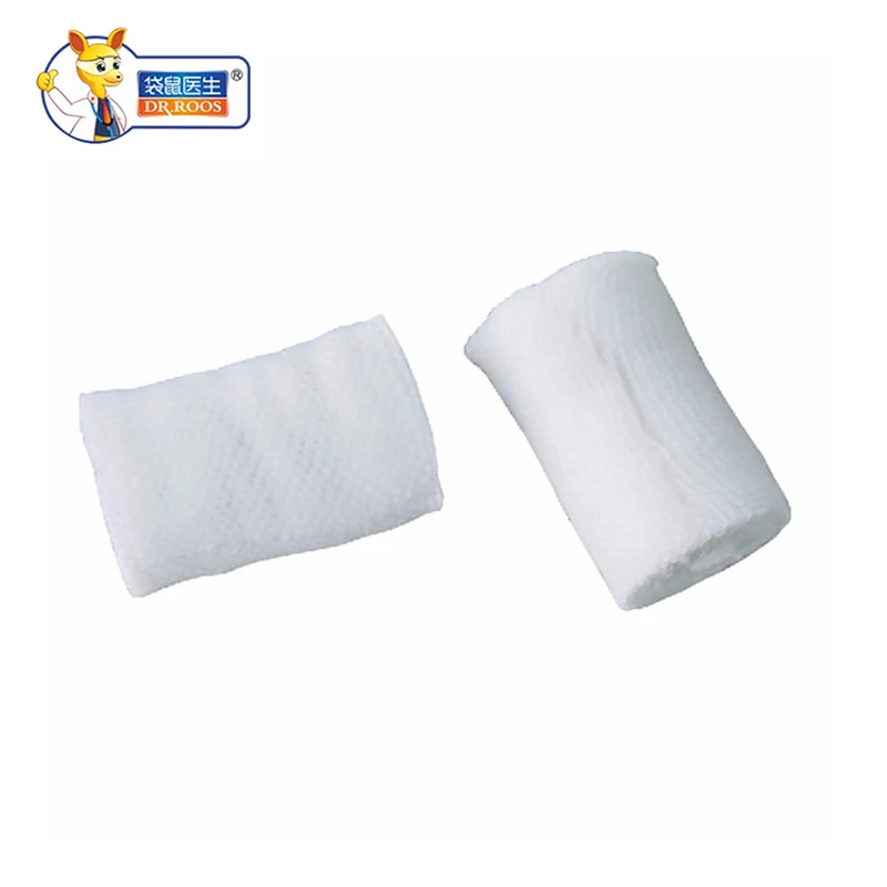 

DR.ROOS 8cmx600cm 2 rolls medical cotton gauze bandage roll first aid bandage for wound hemostasis