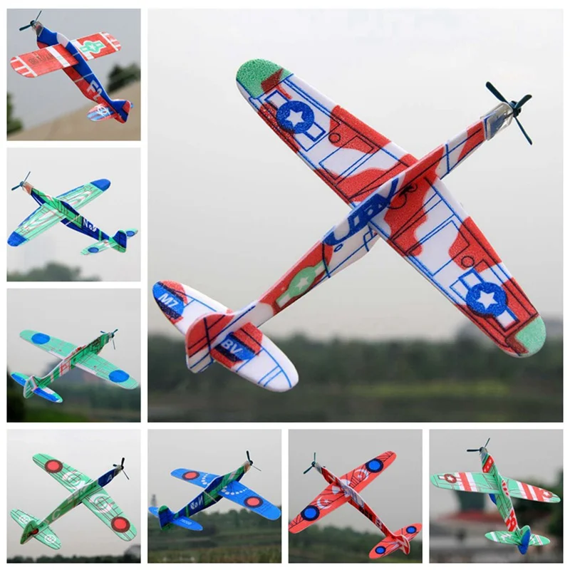 

Color Random!!! Bubble Gliding Small Airplane Aviation Model Children Toy Glider