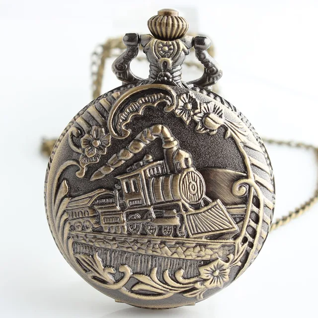 Jewelry Necklace Train Pocket Watch Vintage Pocket Watches Men Women Watch Chain Jewelry Necklace Train Pocket Watch Vintage Pocket Watches Men Women Watch Chain