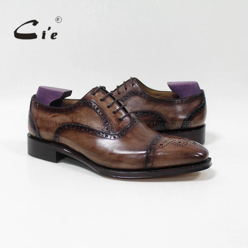 Hombres Cuero Becerro Oxford Buey acento Los Cie De Semi Mano Welted Genuino 100 Hecho Zapato Medida Goodyear Medallón Vestido Square Toe A 09 wqfZO6